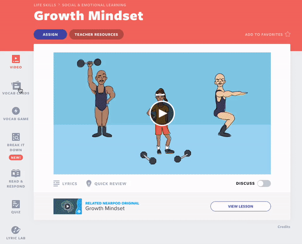 Growth Mindset lesson sequence