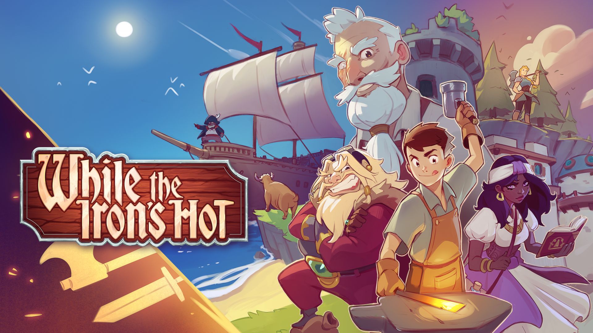 While the Iron's Hot Key Art