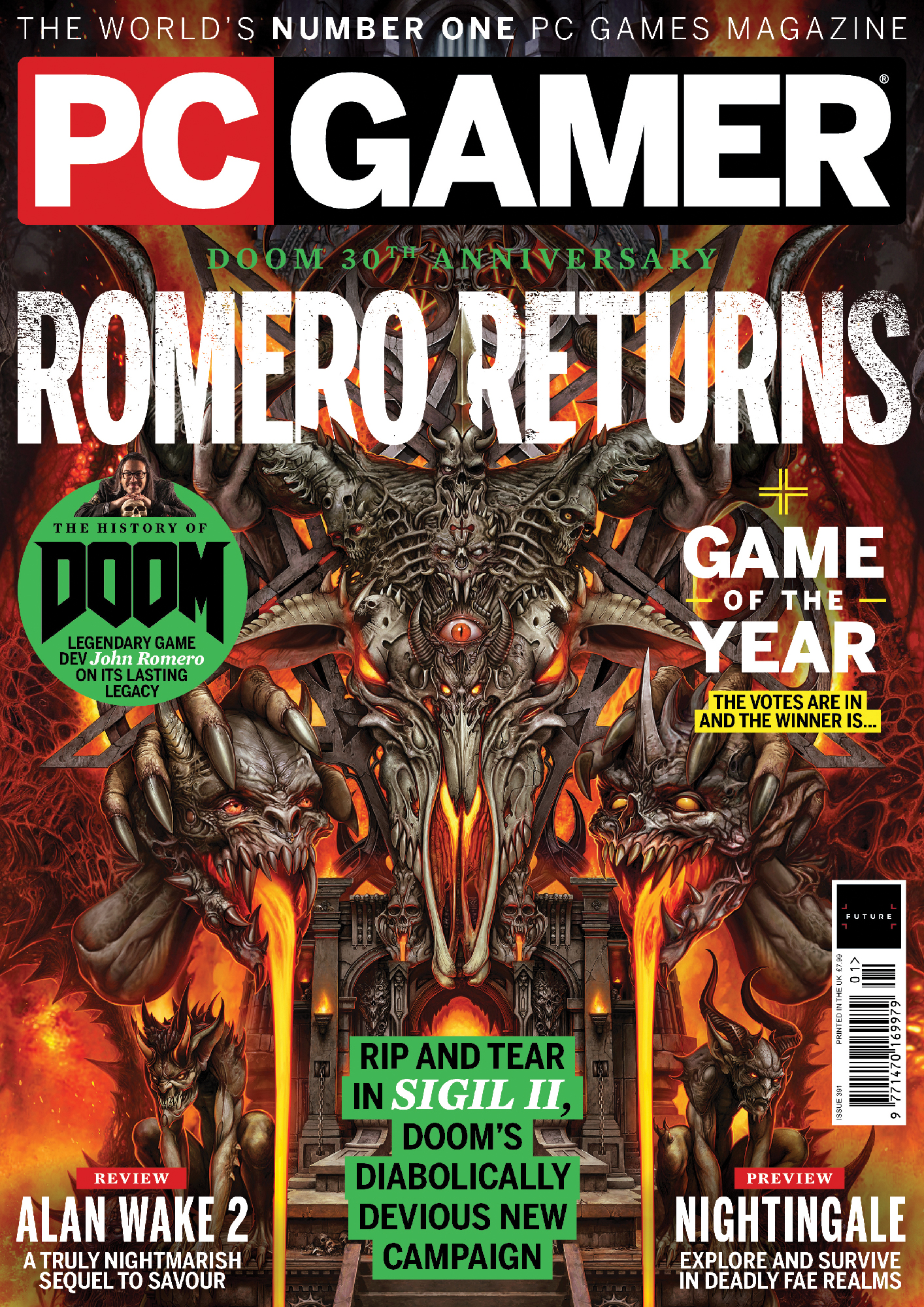 PC Gamer magazine Doom 30th anniversary SIGIL II