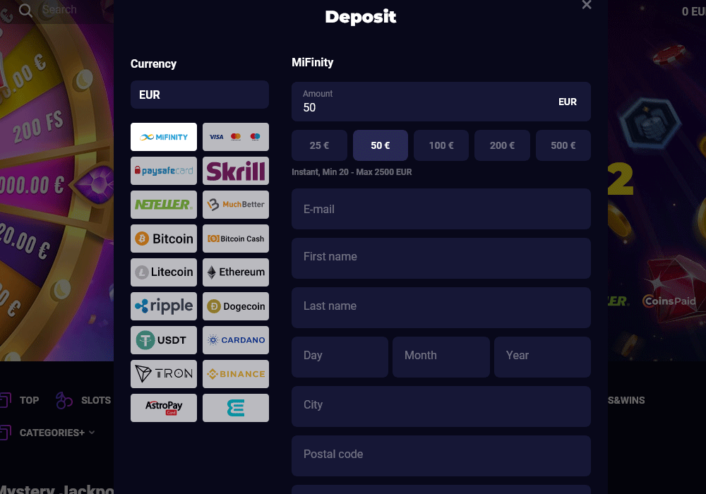 Deposit Options